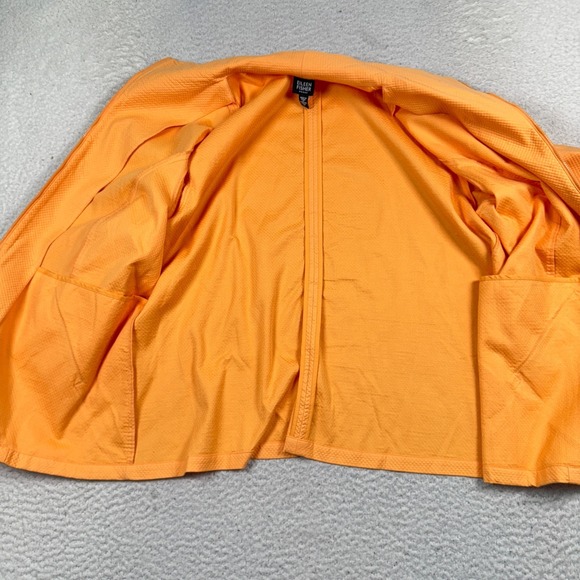 Eileen Fisher Funnel Neck Jacket Womens 1X Pique‎ Diamond Full Zip Orange - Picture 5 of 13